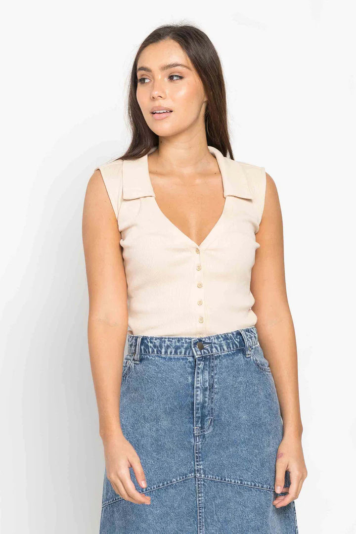 Ellie V neck top