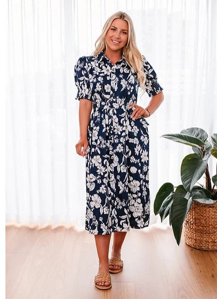 Soul Sparrow dress navy floral