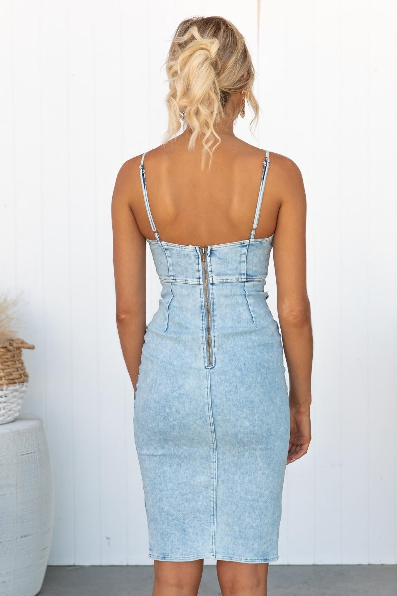 Stretch Denim Dress