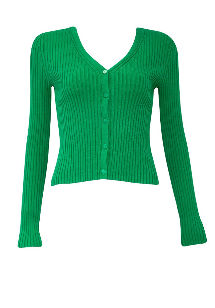 Green Knit Top