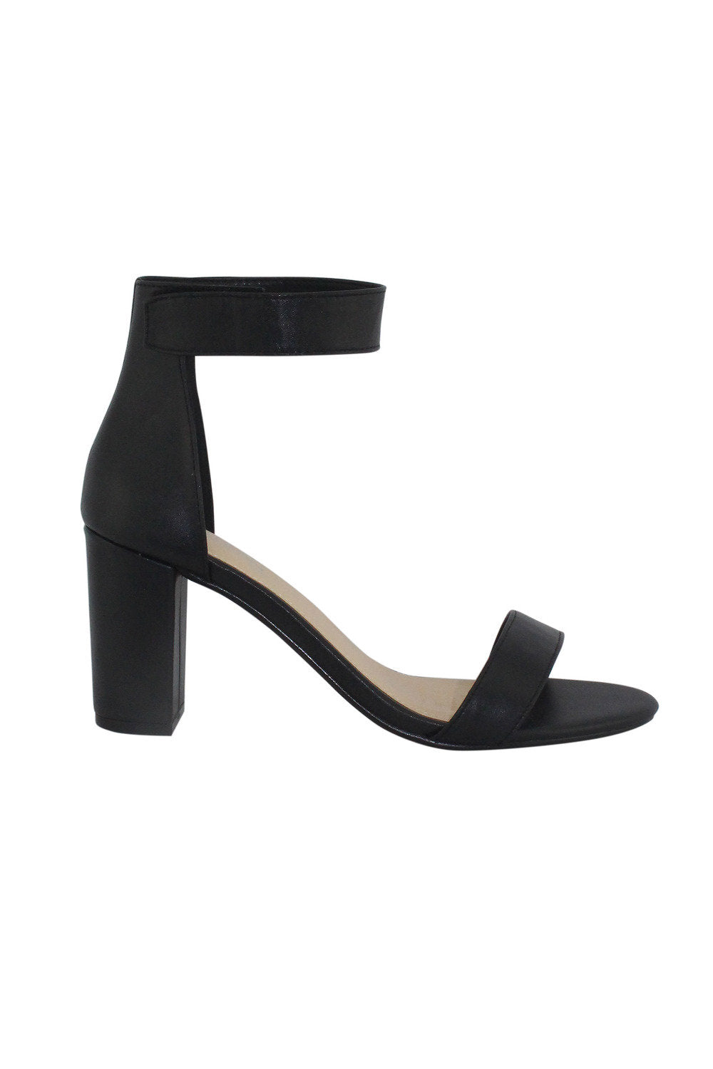 Portia Leather Heels Black