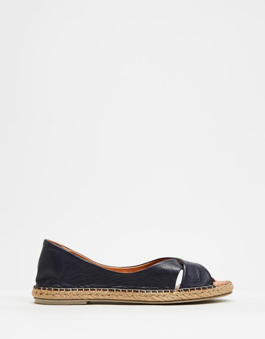 Kasey Peeptoe Espadrille - Navy