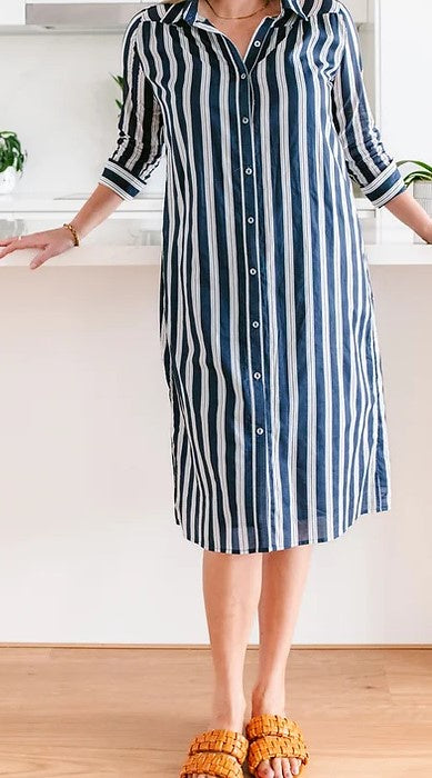 Soul Sparrow dress navy stripe