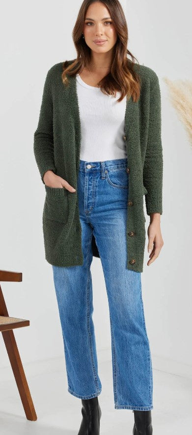 Faith Cardigan Green