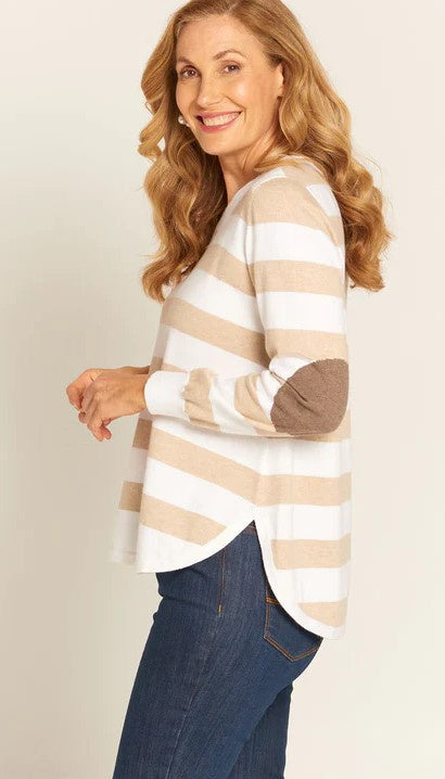 Stripe natural jumper