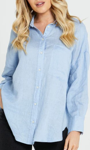 Teresa blue Oversize blouse