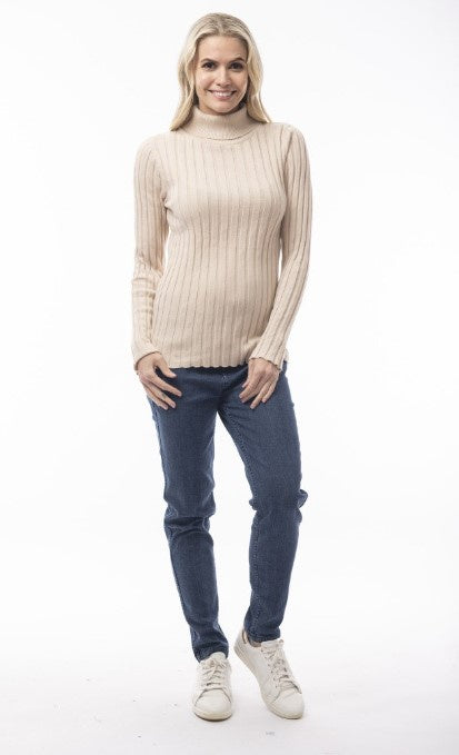 Turtle knit Jumper chalk