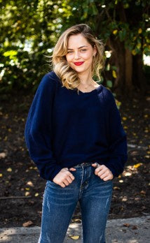 Wool Mix jumper Navy