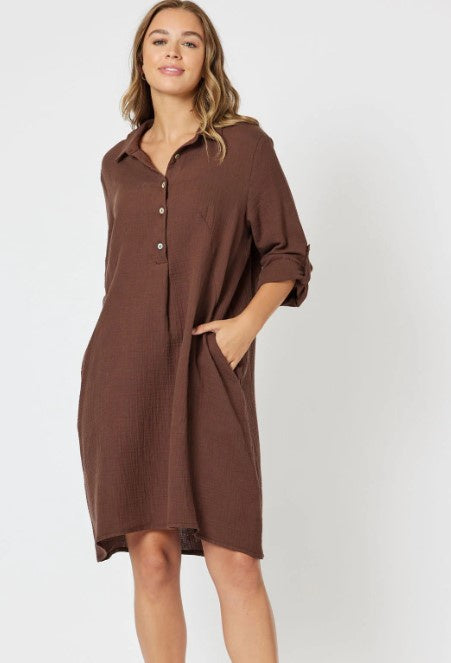 The bryon dress choc