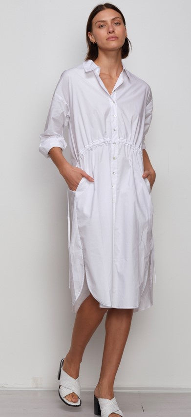 Shirt dress white