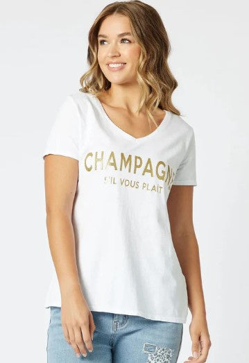 Champagne tee