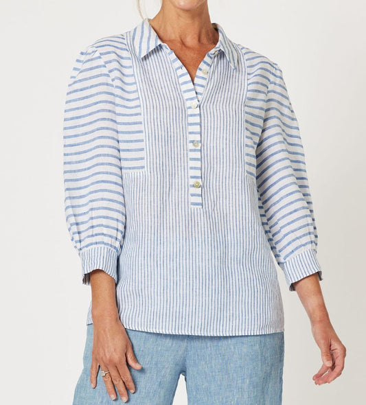 Stripe mist top