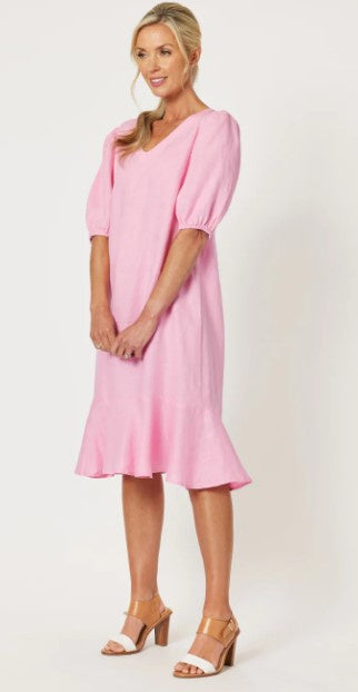 GS linen hem dress