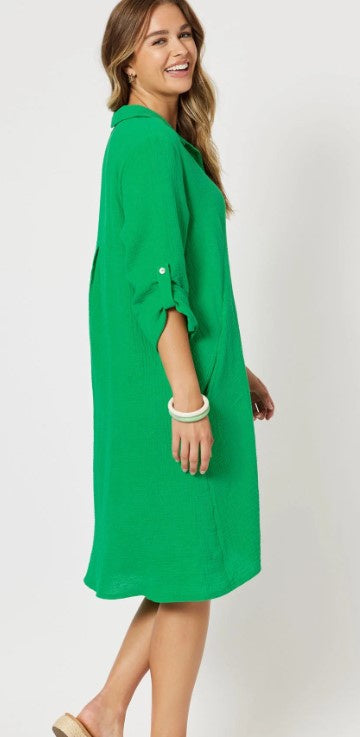 Bryon dress emerald