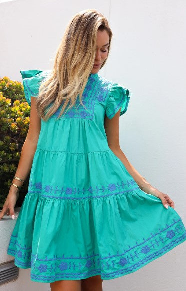 carpri emerald dress