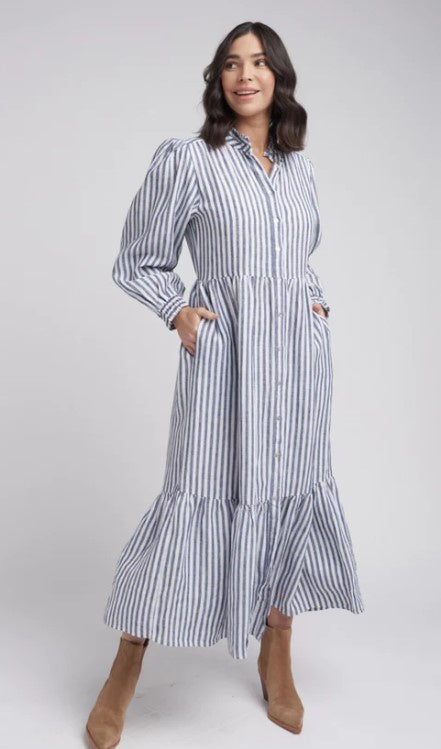 Opal stripe dress high