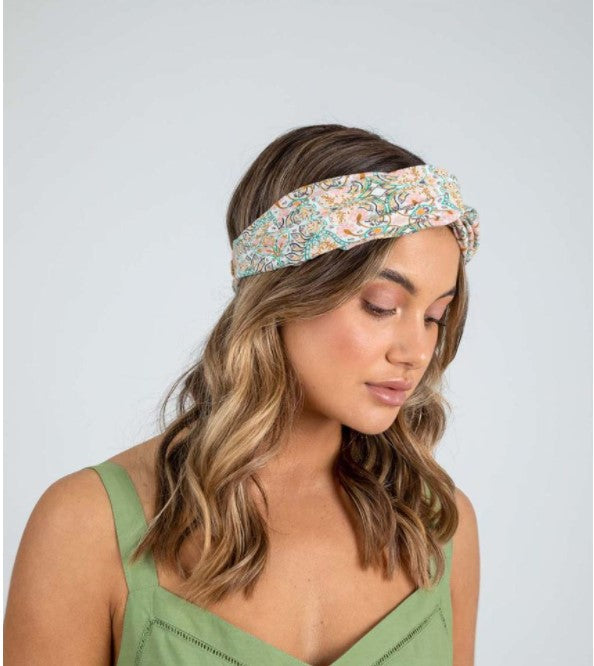 Rixo  Twist Headband Sienna print