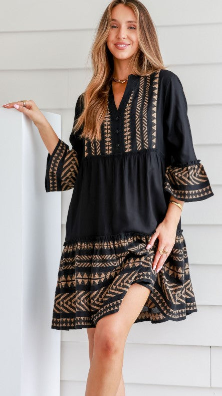 Sunset dress black