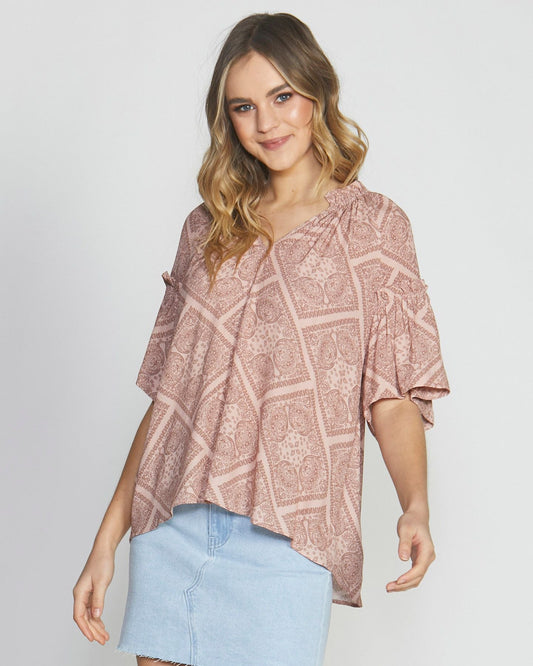 Sass Tessa Top Paisley