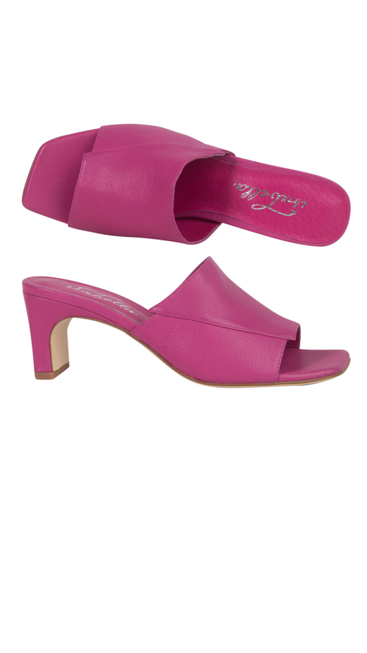 Toni Mule Heels - Fuscia