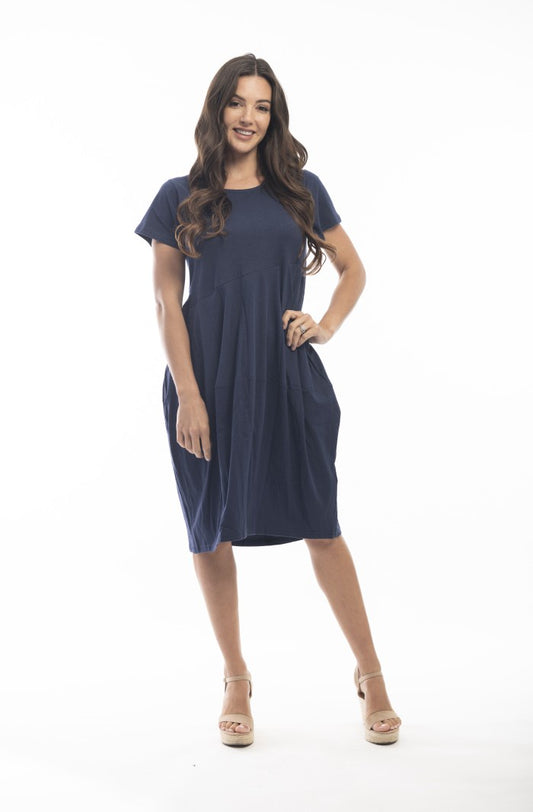 Orientique Essential Navy Bubble dress