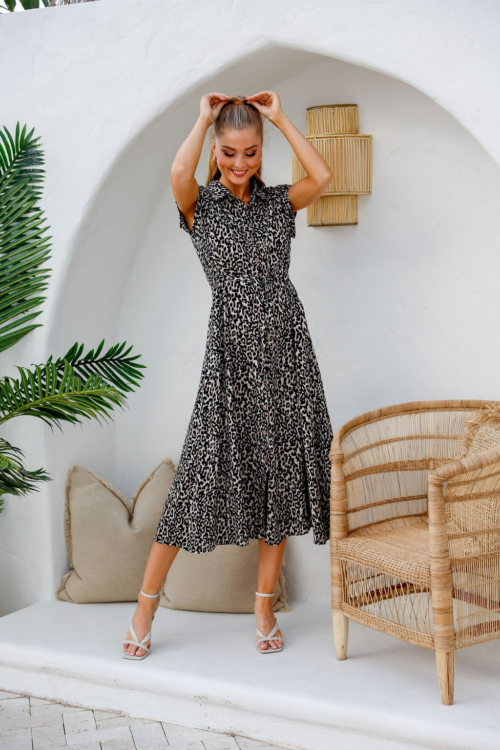 Taya dress leopard