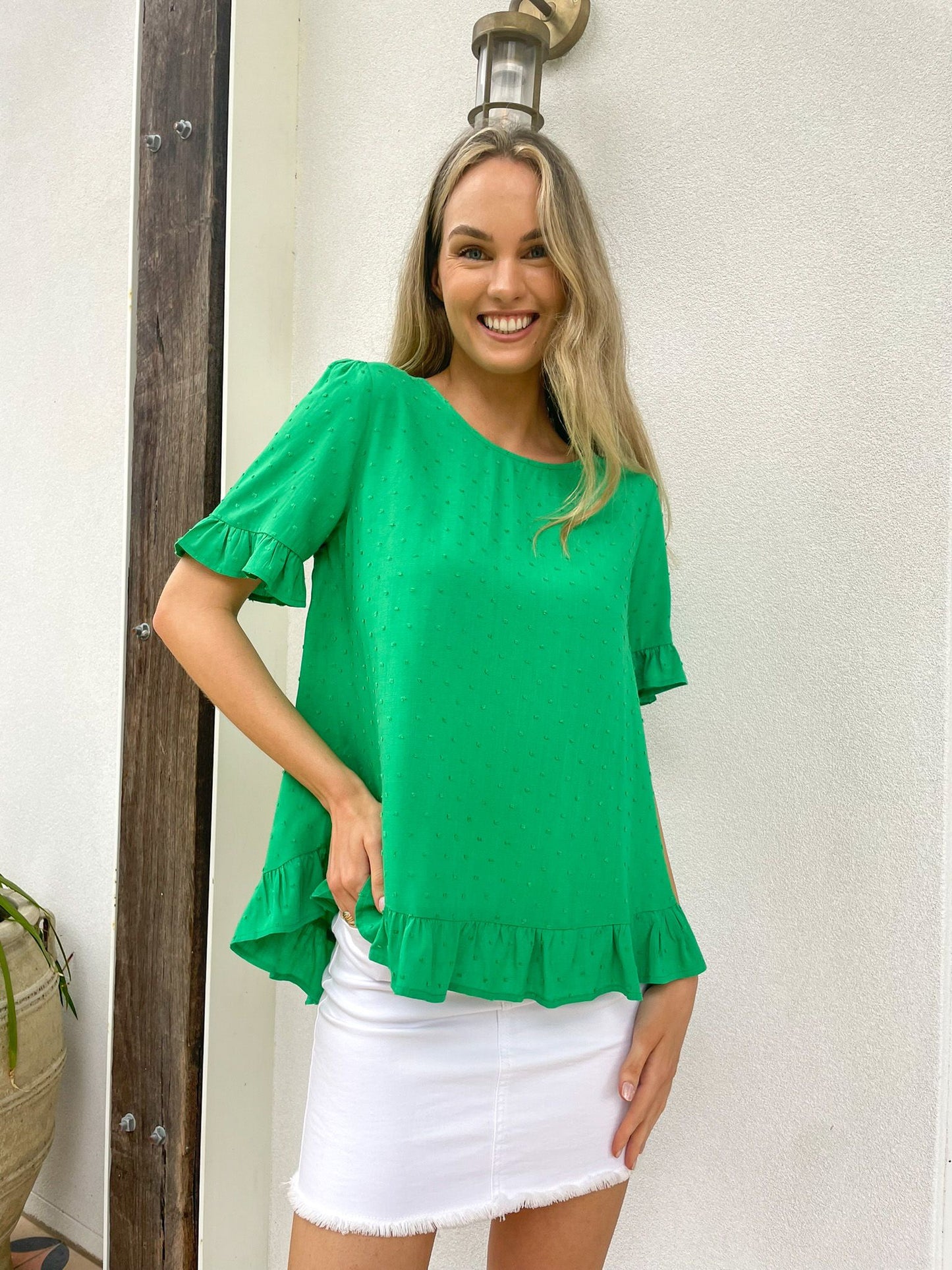 Hanna top green